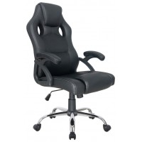 SILLA DE OFICINA ERGONOMICA EQUIP COLOR NEGRO en Huesoi