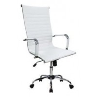 SILLA DE OFICINA EQUIP RESPALDO ALTO COLOR BLANCO en Huesoi