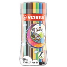 STABILO Pen 68 rotulador Medio Multicolor 30 pieza(s) (Espera 4 dias) en Huesoi