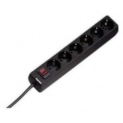 REGLETA ALIMENTACION HAMA CON 6 TOMAS INTERRUPTOR 1,4m en Huesoi