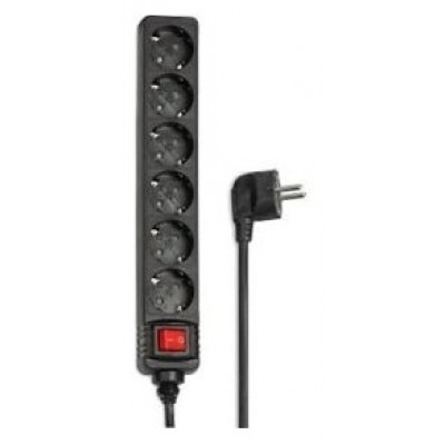 REGLETA ALIMENTACION HAMA CON 6 TOMAS INTERRUPTOR 1,4m en Huesoi