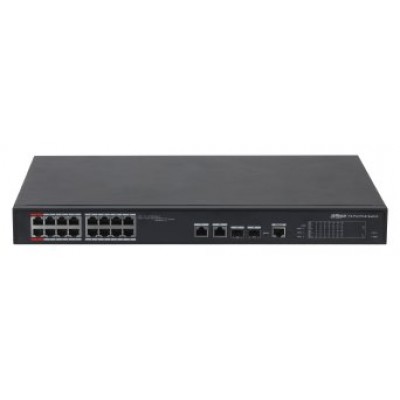 (DH-PFS4218-16ET-240-V3) DAHUA SWITCH L2 HI-POE GESTIONABLE 16 PUERTOS 10/100 + 2 COMBO GIGABIT/SFP UPLINK (Espera 4 dias) en Huesoi