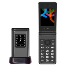 Telefono Qubo X-28BKC Negro - 2,8"+1,77" - en Huesoi