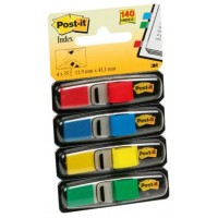 PACK 4 DISPENSADORES X 35 MARCADORES INDEX 11,9X43,2MM COLORES SURTIDOS 683-4 POST-IT 7000144923 (Espera 4 dias) en Huesoi