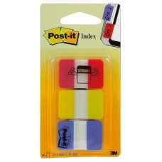 PACK 3 DISPENSADORES X 22 MARCADORES INDEX RÍGIDO 25,4X38MM COLORES SURTIDOS 686-RYB POST-IT 7000146810 (Espera 4 dias) en Huesoi