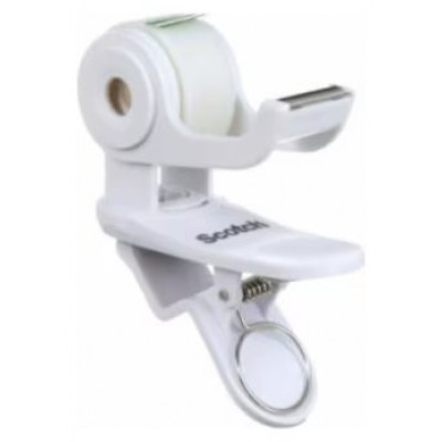 DISPENSADOR PORTARROLLOS CLIP&TWIST C19 BLANCO CON ROLLO CINTA INVISIBLE 19MM X 8,89M MAGIC C19-CLIP-WH-EMEA SCOTH 7012754545 (Espera 4 dias) en Huesoi