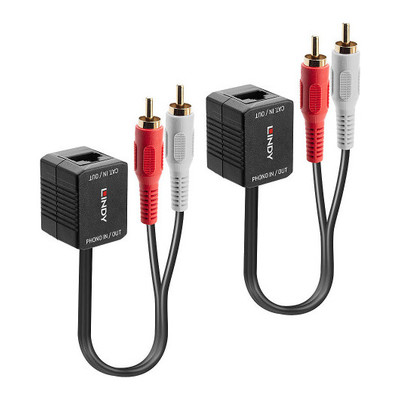 Lindy 70460 extensor audio/video Transmisor de se&ntilde;ales AV Negro, Rojo, Blanco (Espera 4 dias) en Huesoi