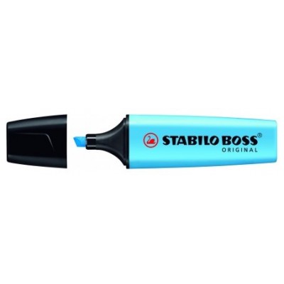 MARCADOR FLUORESCENTE BOSS ORIGINAL TRAZO 2/5MM. AZUL STABILO 70/31 (MIN10) (Espera 4 dias) en Huesoi