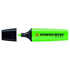 MARCADOR FLUORESCENTE BOSS ORIGINAL TRAZO 2/5MM. VERDE STABILO 70/33 (MIN10) (Espera 4 dias) en Huesoi