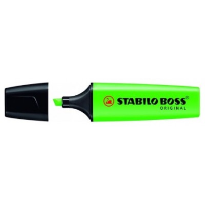 MARCADOR FLUORESCENTE BOSS ORIGINAL TRAZO 2/5MM. VERDE STABILO 70/33 (MIN10) (Espera 4 dias) en Huesoi