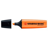 MARCADOR FLUORESCENTE BOSS ORIGINAL TRAZO 2/5MM. NARANJA STABILO 70/54 (MIN10) (Espera 4 dias) en Huesoi