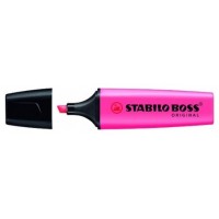 MARCADOR FLUORESCENTE BOSS ORIGINAL TRAZO 2/5MM. ROSA STABILO 70/56 (MIN10) (Espera 4 dias) en Huesoi