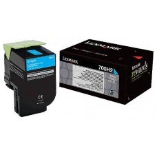 LEXMARK 700H2 Toner Cian Alto Rendimiento en Huesoi