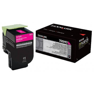 LEXMARK 700H3 Toner Magenta Alto Rendimiento en Huesoi