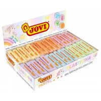 CAJA EXPOSITORA 30 PASTILLAS PLASTILINA 50 G COLORES PASTEL (5 UDS X 6 COLORES)  JOVI 70P (Espera 4 dias) en Huesoi