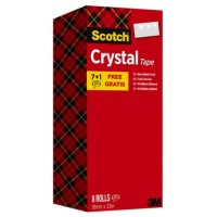 PACK 7+1 ROLLOS CINTA SUPERTRANSPARENTE 19MM X 33M CRYSTAL 6-1933R8 SCOTH 7100026961 (Espera 4 dias) en Huesoi