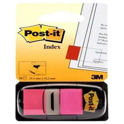 BLISTER DISPENSADOR 50 MARCADORES INDEX ROSA BRILLANTE 25,4X43,2MM 680-21 POST-IT 7100062569 (Espera 4 dias) en Huesoi