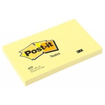 BLOC 100 HOJAS NOTAS ADHESIVAS 76X127MM CANARY YELLOW 6830-CY-W10 POST-IT 7100317839 (Espera 4 dias) en Huesoi