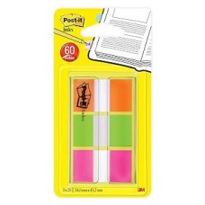 BLISTER DISPENSADOR 60 MARCADORES INDEX 25,4X43,2MM NARANJA/ROSA/VERDE 680-ROYN POST-IT 7100102571 (Espera 4 dias) en Huesoi