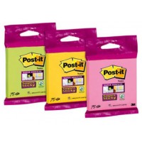 BLISTER BLOC 90 HOJAS NOTAS ADHESIVAS 76X76MM SUPER STICKY 654 COLORES SURTIDOS 6820-SS3N POST-IT 7100172224 (Espera 4 dias) en Huesoi