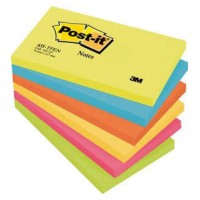 PACK 6 BLOCS 100 HOJAS NOTAS ADHESIVAS 76X127MM COLECCIÓN ENERGETIC 655-TFENN POST-IT 7100172314 (Espera 4 dias) en Huesoi