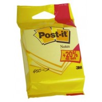 CUBO 375+75 HOJAS NOTAS ADHESIVAS 76X76MM CANARY YELLOW EMBLISTADO INDIVIDUAL 5426P POST-IT 7100172391 (Espera 4 dias) en Huesoi