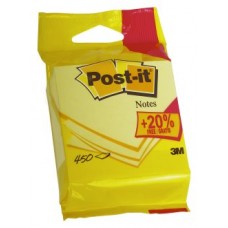 CUBO 375+75 HOJAS NOTAS ADHESIVAS 76X76MM CANARY YELLOW EMBLISTADO INDIVIDUAL 5426P POST-IT 7100172391 (Espera 4 dias) en Huesoi