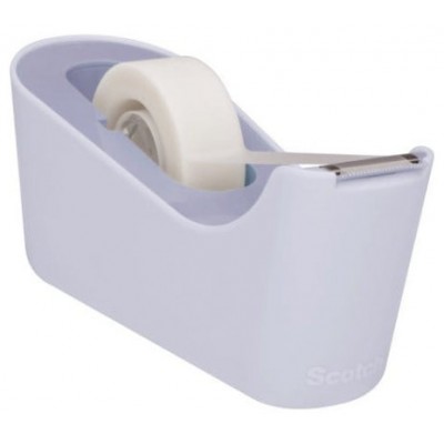 PACK DISPENSADOR PORTARROLLOS C18 COLOR LAVANDA + 6 ROLLOS CINTA INVISIBLE 19MM X 33M MAGIC C18-L6 SCOTH 7100180402 (Espera 4 dias) en Huesoi