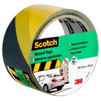 ROLLO CINTA ADHESIVA DE SEÑALIZACIÓN 4705 NEGRA Y AMARILLA 50MM X 33M SCOTCH 7100191225 (Espera 4 dias) en Huesoi