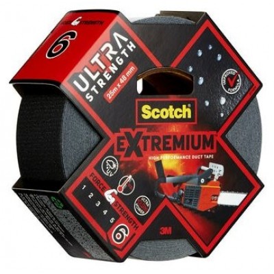 ROLLO CINTA AMERICANA ALTAS PRESTACIONES EXTREMIUM ULTRA DT17 NEGRO 48MM X 25M SCTOCH 7100205699 (Espera 4 dias) en Huesoi