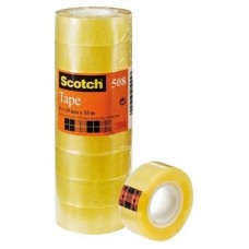 PACK 8 ROLLOS CINTAS ADHESIVAS TRANSPARENTE 19MM X 33M 508/1933 SCOTH 7100213205 (Espera 4 dias) en Huesoi