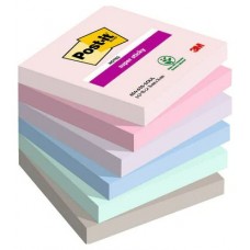 PACK 6 BLOCS 90 HOJAS NOTAS ADHESIVAS 76X76MM SUPER STICKY COLECCIÓN SOULFUL 654-6SS-SOUL POST-IT 7100259204 (Espera 4 dias) en Huesoi