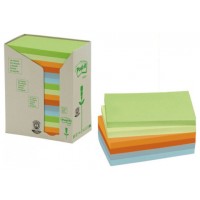 PACK 16 BLOCS 100 HOJAS NOTAS RECICLADAS ADHESIVAS 76X127MM COLORES SURTIDOS PASTEL 655-1RPT POST-IT 7100259665 (Espera 4 dias) en Huesoi