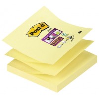 PACK 12 BLOCS 90 HOJAS Z-NOTES ADHESIVAS 76X76MM SUPER STICKY CANARY YELLOW CAJA CARTÓN R330-12SS-CY POST-IT 7100290161 (Espera 4 dias) en Huesoi