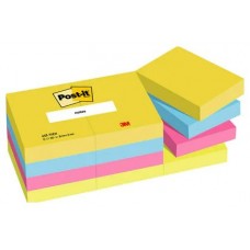 PACK 12 BLOCS 100 HOJAS NOTAS ADHESIVAS 38X51MM COLECCIÓN ENERGETIC EN CAJA CARTÓN 653 TFEN POST-IT 7100290179 (Espera 4 dias) en Huesoi