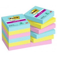 PACK 12 BLOCS 90 HOJAS NOTAS ADHESIVAS 47,6X47,6MM SUPER STICKY COLECCIÓN COSMIC CAJA CARTÓN 622-12SS-COS POST-IT 7100290180 (Espera 4 dias) en Huesoi