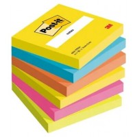 PACK 6 BLOCS 100 HOJAS NOTAS ADHESIVAS 76X76MM COLECCIÓN ENERGETIC 654-TFEN POST-IT 7100296019 (Espera 4 dias) en Huesoi