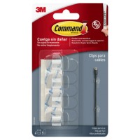 BLISTER 4 CLIPS ADHESIVOS TRANSPARENTES PARA CABLES REDONDOS COMMAND 17017CLR 3M 7100309226 (Espera 4 dias) en Huesoi