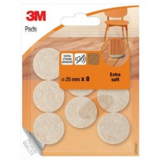 BLISTER 8 FIELTROS ADHESIVOS EXTRA SUAVES 25MM DIAMETRO BEIGE SP84A21 SCOTCH 7100309845 (Espera 4 dias) en Huesoi