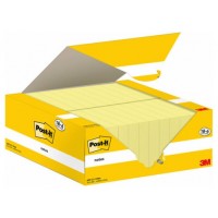 PACK 18+6 BLOCS 100 HOJAS NOTAS ADHESIVAS 38X51MM CANARY YELLOW CAJA CARTÓN 653-CY-VP24 POST-IT 7100317764 (Espera 4 dias) en Huesoi