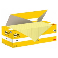 PACK 18+6 BLOCS 100 HOJAS NOTAS ADHESIVAS 76X76MM CANARY YELLOW CAJA CARTÓN 654-CY-VP24 POST-IT 7100319213 (Espera 4 dias) en Huesoi