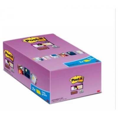 PACK 4 BLOCS 270 HOJAS NOTAS ADHESIVAS 76X76MM SUPER STICKY CANARY YELLOW 2028-SSCYPPX4 POST-IT 7100321358 (Espera 4 dias) en Huesoi