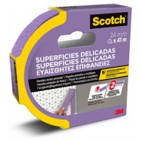 ROLLO CINTA ADHESIVA DE ENMASCARAR PINTOR SUPERFICIES DELICADAS 24MM X 41M SCOTCH 7100324370 (Espera 4 dias) en Huesoi