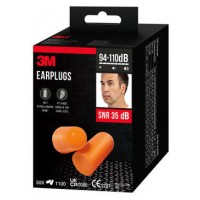 PACK 50 PARES TAPONES OIDO 1100 SNR-35DB EN BOLSAS INDIVIDUALES ESPUMA POLIURETANO 1100-50 3M 7100334748 (Espera 4 dias) en Huesoi