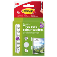 BLISTER TIRAS ADHESIVAS ESTRECHAS PARA CUADROS HASTA 5KG COMMAND 17207WHI-4-ISP 3M 7100337206 (Espera 4 dias) en Huesoi BLISTER TIRAS ADHESIVAS ESTRECHAS PARA CUADROS HASTA 5KG COMMAND 17207WHI-4-ISP 3M 7100337206 (Espera 4 dias) en Huesoi