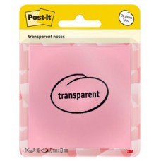 BLISTER 36 HOJAS NOTAS TRANSPARENTES 600-1TRSPO 73X73 MM NARANJA PASTEL POST-IT 7100394468 (Espera 4 dias) en Huesoi