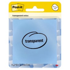 BLISTER 36 HOJAS NOTAS TRANSPARENTES 600-1TRSPB 73X73 MM AZUL PASTEL POST-IT 7100394509 (Espera 4 dias) en Huesoi