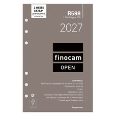 RECAMBIO ANUAL 2027 R598 OPEN500 117X181MM DIA PAGINA FINOCAM 711670027 (Espera 4 dias) en Huesoi RECAMBIO ANUAL 2027 R598 OPEN500 117X181MM DIA PAGINA FINOCAM 711670027 (Espera 4 dias) en Huesoi