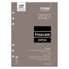 RECAMBIO ANUAL 2027 R1098 OPEN1000 155X215MM DIA PAGINA FINOCAM 711680027 (Espera 4 dias) en Huesoi RECAMBIO ANUAL 2027 R1098 OPEN1000 155X215MM DIA PAGINA FINOCAM 711680027 (Espera 4 dias) en Huesoi