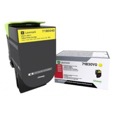 Lexmark CS/CX 317 Cartucho de toner amarillo en Huesoi
